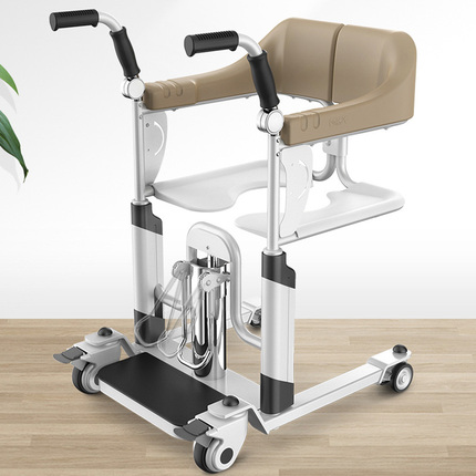 Hydraulic Transfer Chair, Commode Chair, Multifunctional Bathing Aid for the Elderly, Elderly Care Mobile Cart
