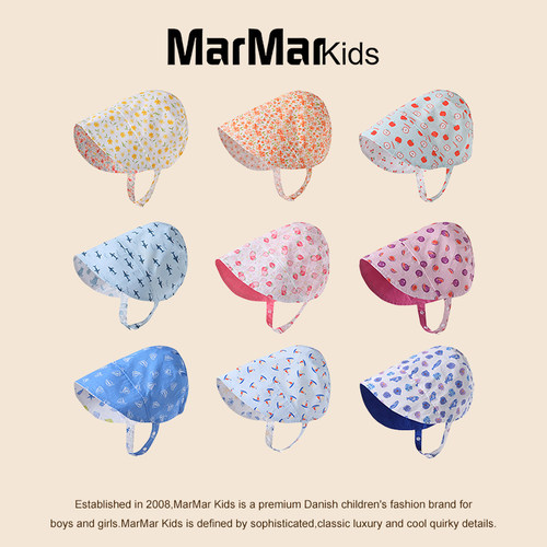 MARMARKIDS夏季双面防晒宫廷帽