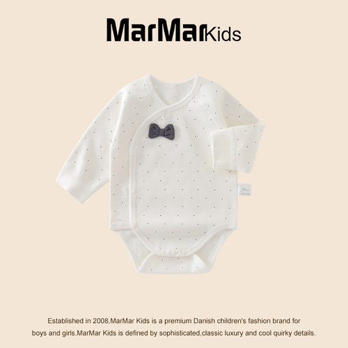 MARMARKIDS新生儿波点哈衣