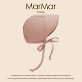 丹麦MARMAR 男女宝宝遮阳帽檐纯色帽子 KIDS儿童防晒帽夏薄款