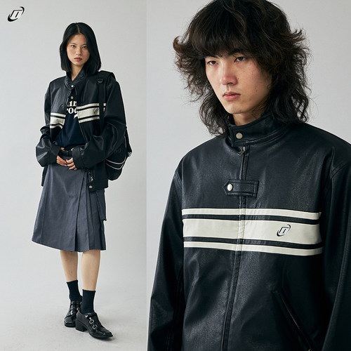 NKGC美式立领皮衣夹克外套