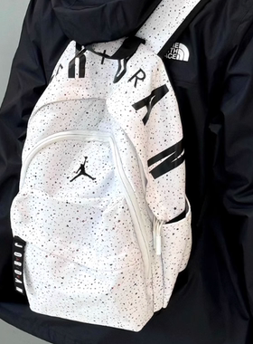 NIKE耐克书包男女AIR JORDAN休闲运动电脑包AJ双肩背包HF1793-010