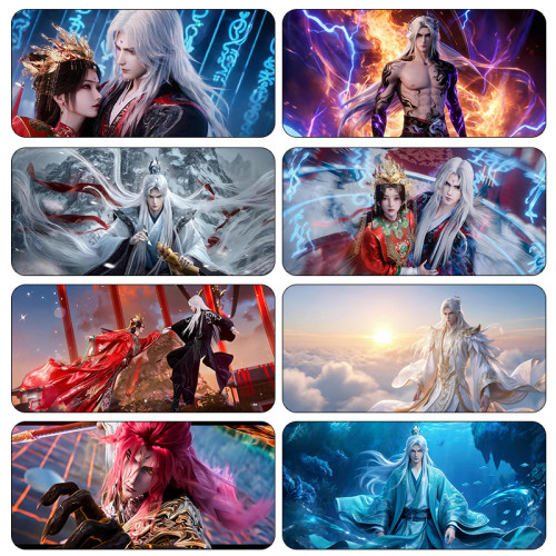 鱼缸背景画贴纸高清贴纸鱼缸造景外贴里动漫仙逆2贴纸