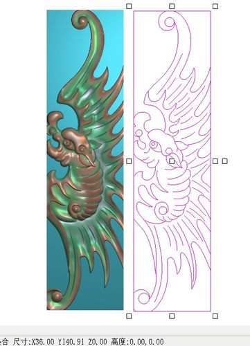 蝙蝠洋花夹花卡花挡花雕花图JDP浮雕图精雕图5.21软件图 F3922