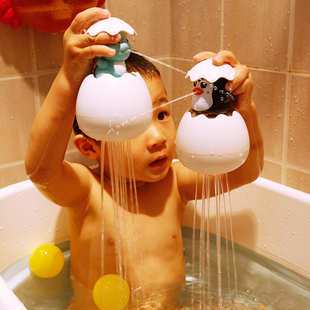 儿童喷水小鸭子黄鸭花洒企鹅蛋小孩婴儿宝宝浴室爱洗澡 戏水玩具