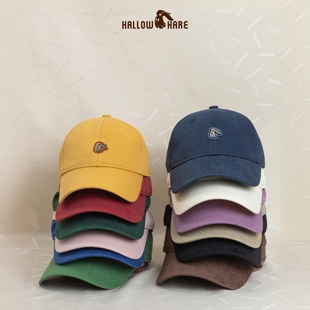HallowHare基础纯棉五金装饰ins风四季简约百搭棒球帽
