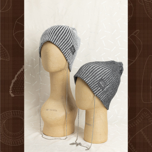 HallowHare简约百搭高级感链条装饰针织冷帽