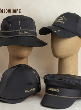 HallowHare黑金象形文字低调高级质感系列棒球帽鸭舌帽海军帽渔夫