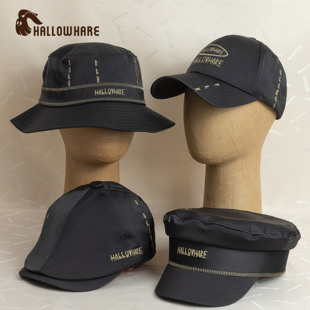 HallowHare黑金象形文字低调高级质感系列棒球帽鸭舌帽海军帽渔夫