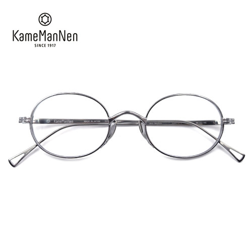 日本手工KameManNen万年龟眼镜框钛材复古文艺近视眼镜架KMN-9918