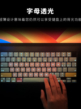 JCPal键盘保护膜笔记本电脑配件适用2025年新款苹果macbookAir13/15寸M4硅胶透光16寸超薄快捷键膜Pro14寸M5