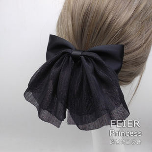 高档职业护士头花发网工作丸子头上班族弹力加密加大发饰发夹盘发