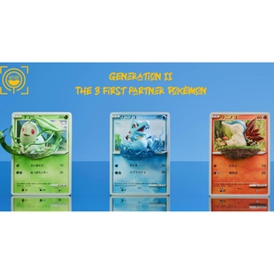 【九月JJ】定金GEISHA瑰夏社工作室 第二世代御三家 宝可梦