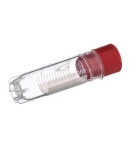 格瑞纳 Greiner 122280  冻存管 2ml 内旋 星形站立角 红色