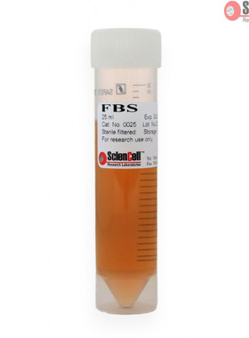 ScienCell  0025  Fetal Bovine Serum 胎牛血清   25ml