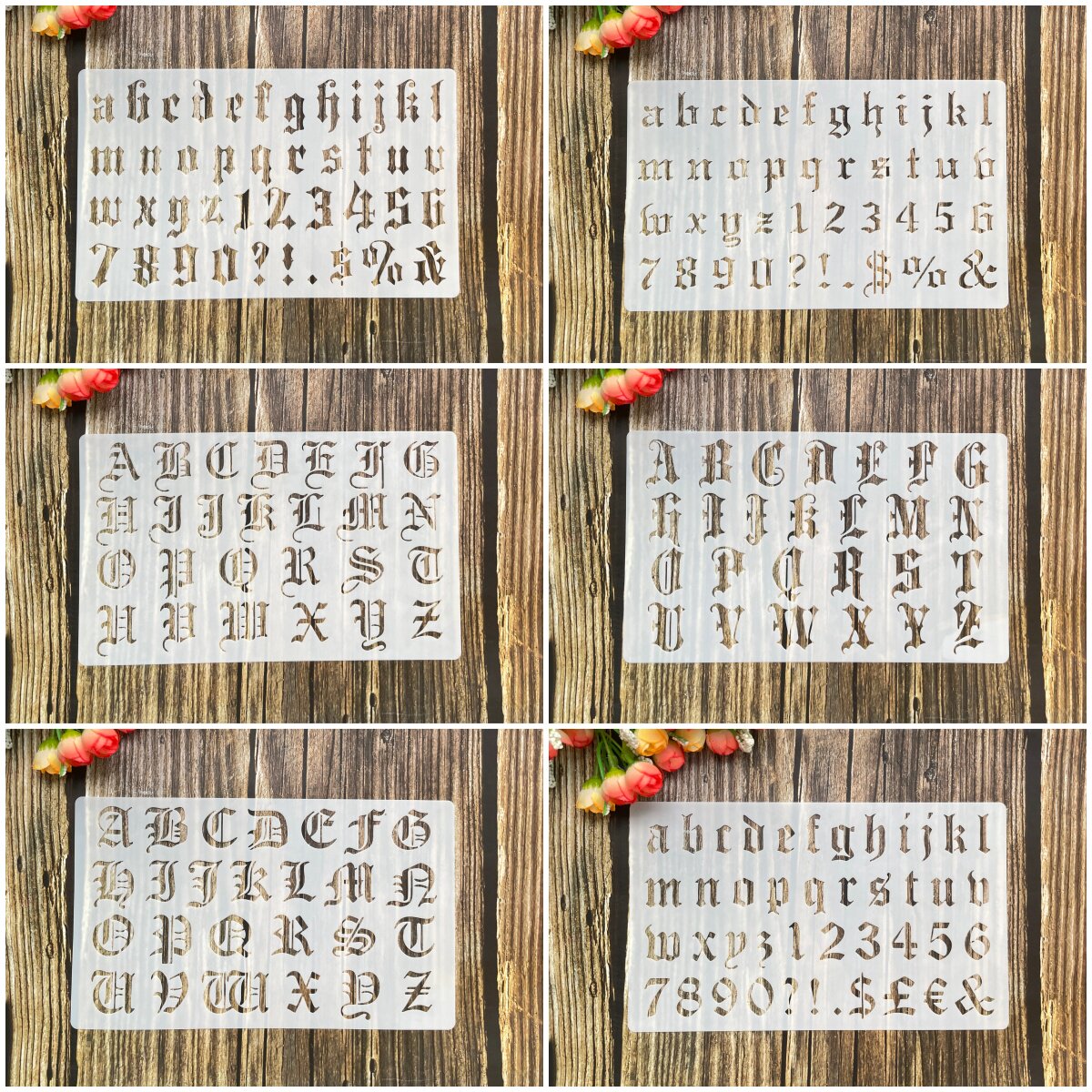英文字母模板数字镂空模板塑料手账卡片手抄报喷涂遮蔽板花边尺