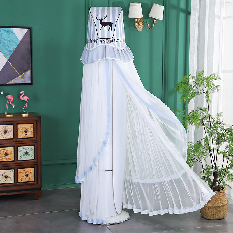 格力金贝空调罩玫瑰柜机立式圆柱客厅斜顶圆柱形防尘罩套开机不取