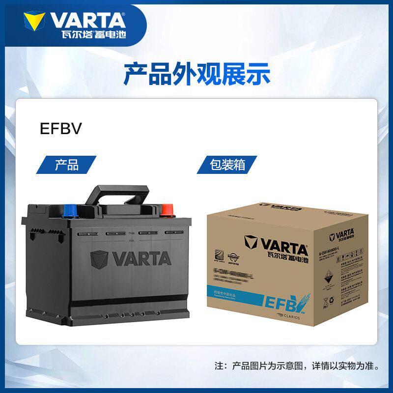 瓦尔塔(VARTA)汽车电瓶蓄电池启停 EFB H5 60AH 本田/思域/大众属于什么档次？