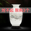 景德镇瓷器小花瓶陶瓷干花装 家居工艺品瓶子 饰品摆件客厅插花中式