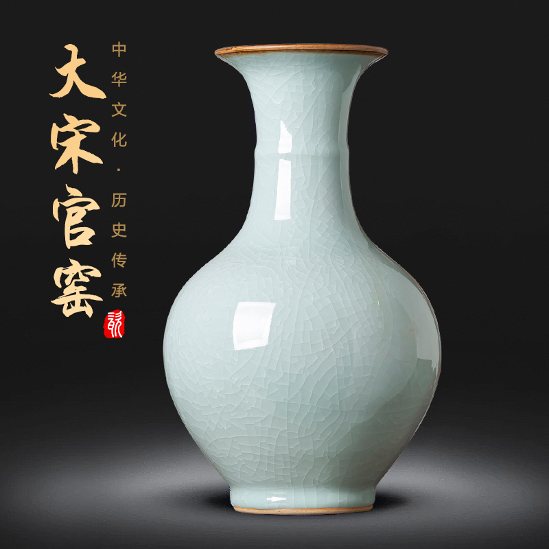 景德镇陶瓷器仿古青瓷中式电视柜