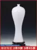Jingdezhen porcelain plum bottle white vase Antique home living room flower arrangement TV cabinet Wine cabinet decoration ornaments