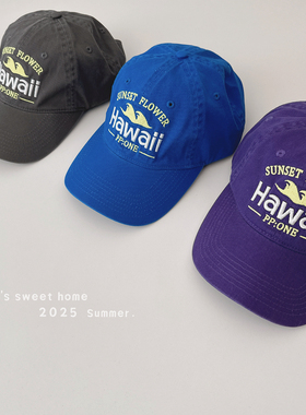 潮牌复古紫色水洗刺绣棒球帽女春夏季新款软顶街头百搭宽檐鸭舌帽