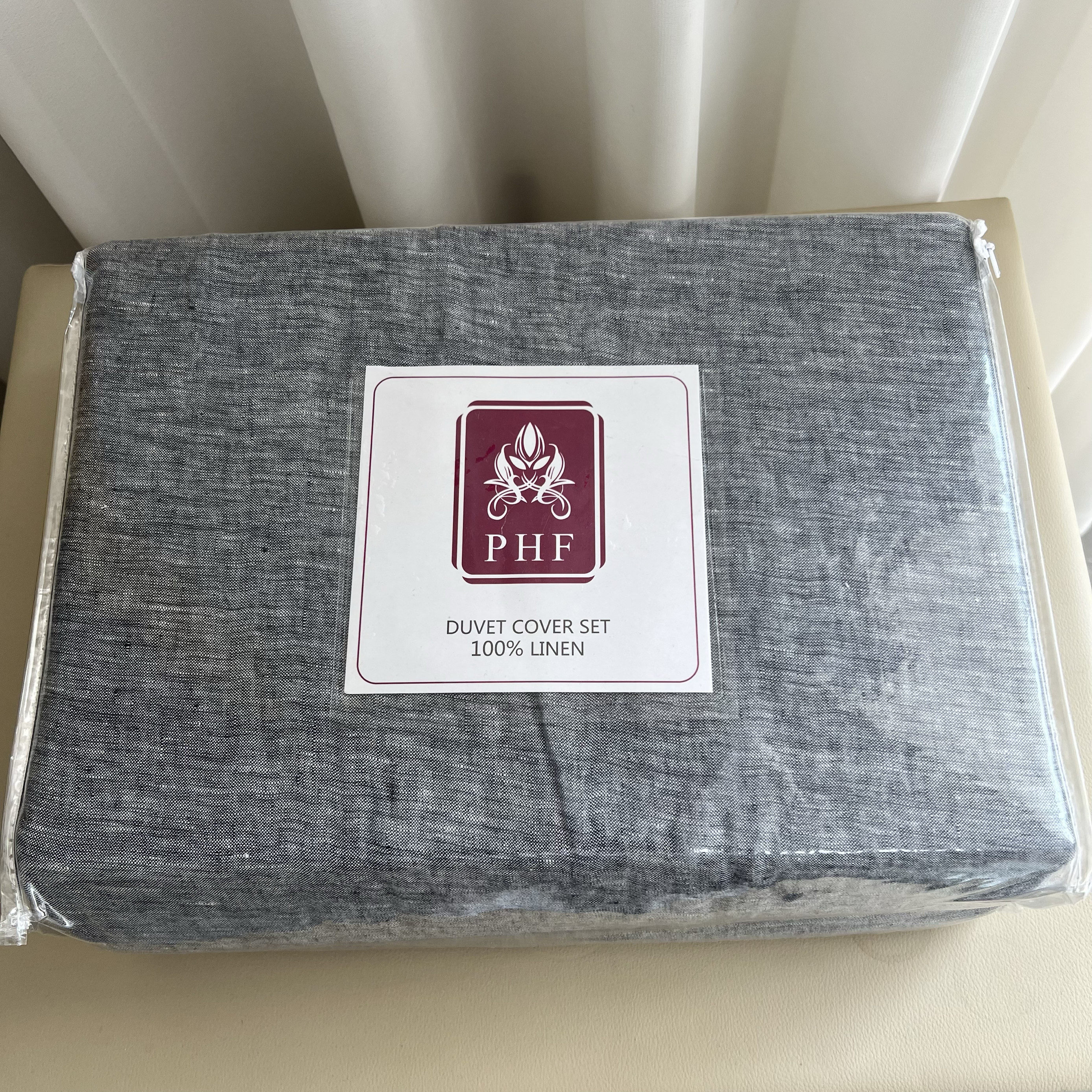 100% French Linen进口法国亚麻色织水洗加大king 被套枕套三件套,床上用品,被套,淘宝优惠券,粉丝福利购,淘宝优惠卷