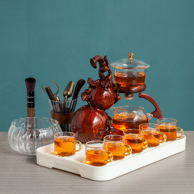 富禄寿喜玻璃茶机全自动懒人茶具家庭办公功夫茶杯简易茶壶