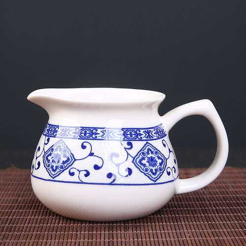 香威尔陶瓷公道杯套装青花泡茶壶