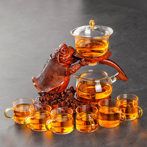 全自动玻璃茶具磁吸出茶不烫手