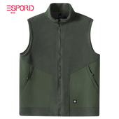 外套开衫 中青年无袖 坎肩马夹 立领马甲男士 摇粒绒背心2025秋冬新款