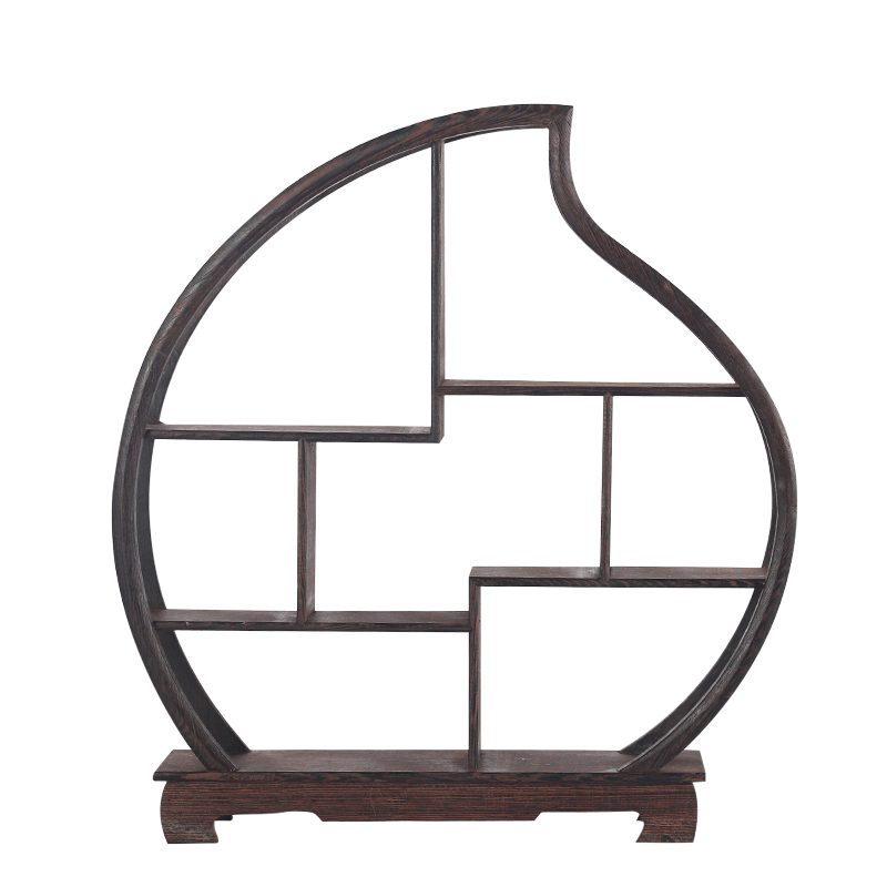 小号博古架实木中式多宝格阁茶架子置物架茶壶紫砂壶展示架鸡翅木