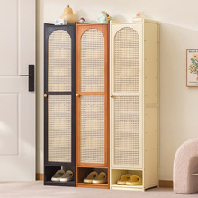 家用门口窄小型鞋架单带门楼道入户鞋柜新款2025爆款置物收纳多层