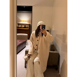 铅笔小鑫大码女装保暖御寒泰迪环保皮毛一体长款软糯绒毛外套