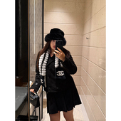 短裙套装 小香风显瘦CP复古麂皮绒上衣 女装 铅笔小鑫大码