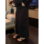 铅笔小鑫大码女装超实穿 复古休闲高腰大口袋工装简约半身裙