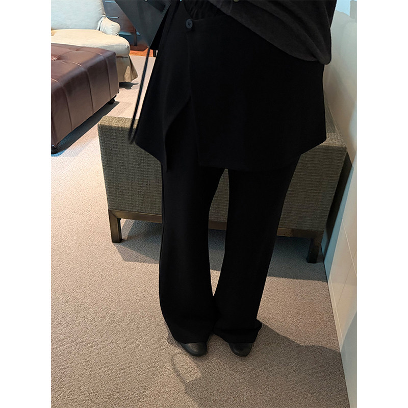 铅笔小鑫大码女装叠穿显瘦复古垂坠高腰微喇裤子+短裙屁帘,女装/女士精品,大码裤装,淘宝优惠券,粉丝福利购,淘宝优惠卷