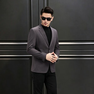 新款秋冬新款西服 休闲复古天丝棉西装男XZ2501P165图片