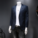 2021男士灯芯绒西装潮流修身上衣外套西服2131P175控价328，男装西服，电商D225
