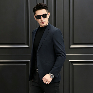 新款秋冬新款西服 休闲复古天丝棉西装男 XZ2501P165图片