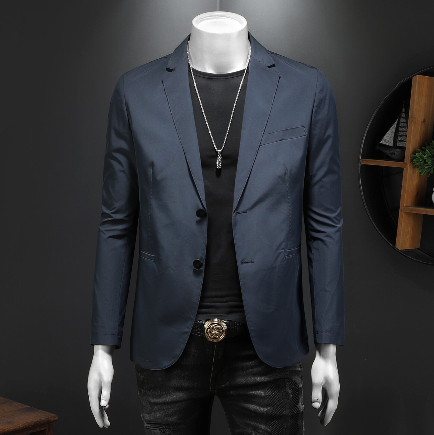 男装便西休闲商务西装男外套XZ178P165，男装西服套装，电商D225