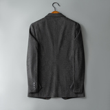 新款男士休闲新款西装商务休闲西服格纹外套2988P175，男装西服，电商D225