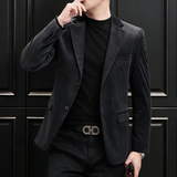 酒会男装金丝绒小西装男士商务休闲西服XZ6801P175，男装西服套装，电商D225