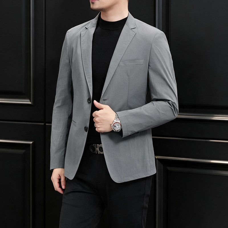 新款男士小西装青年修身秋季休闲西服2382P165,男装西服套装,电商D225