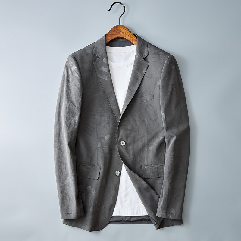 断码 男士休闲西服 印花男西装上衣单件便服2657P165 300图片