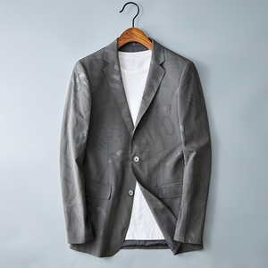 断码 男士休闲西服 印花男西装上衣单件便服2657P165 300图片