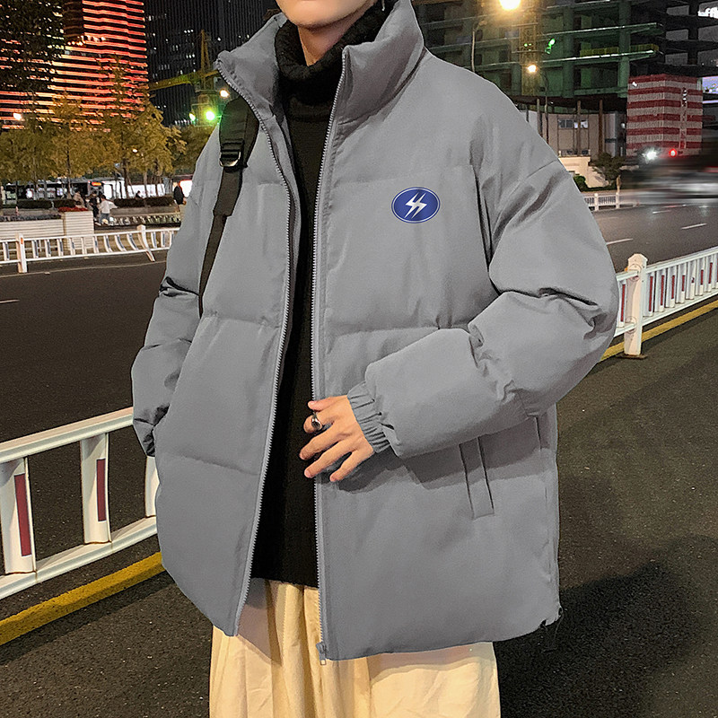 港风冬季中性印花棉外套超厚羽绒棉外套立领棉衣MY2028P85控138,男装棉衣,电商A247