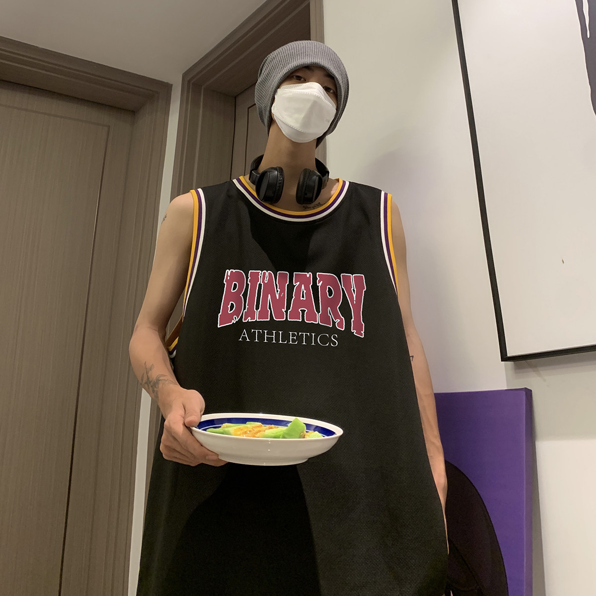夏季清凉透气篮球背心无袖圆领T恤T928P35控48,男装T恤,电商A247