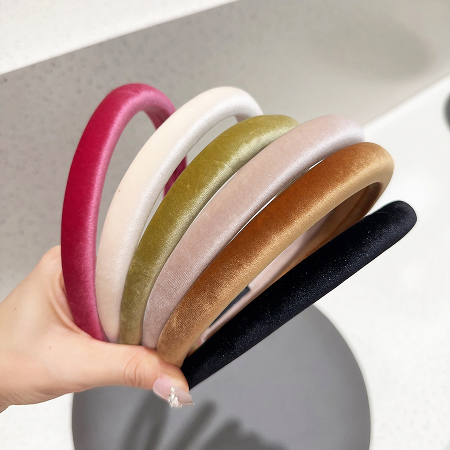 秋冬丝绒细款发箍高级感