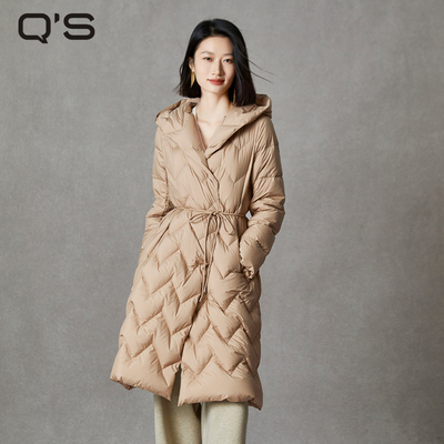 qs秸熙纯色通勤羽绒服
